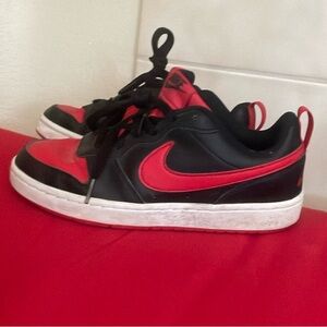 Kids Black and Red Athletic Sneakers - Classic Low-Top